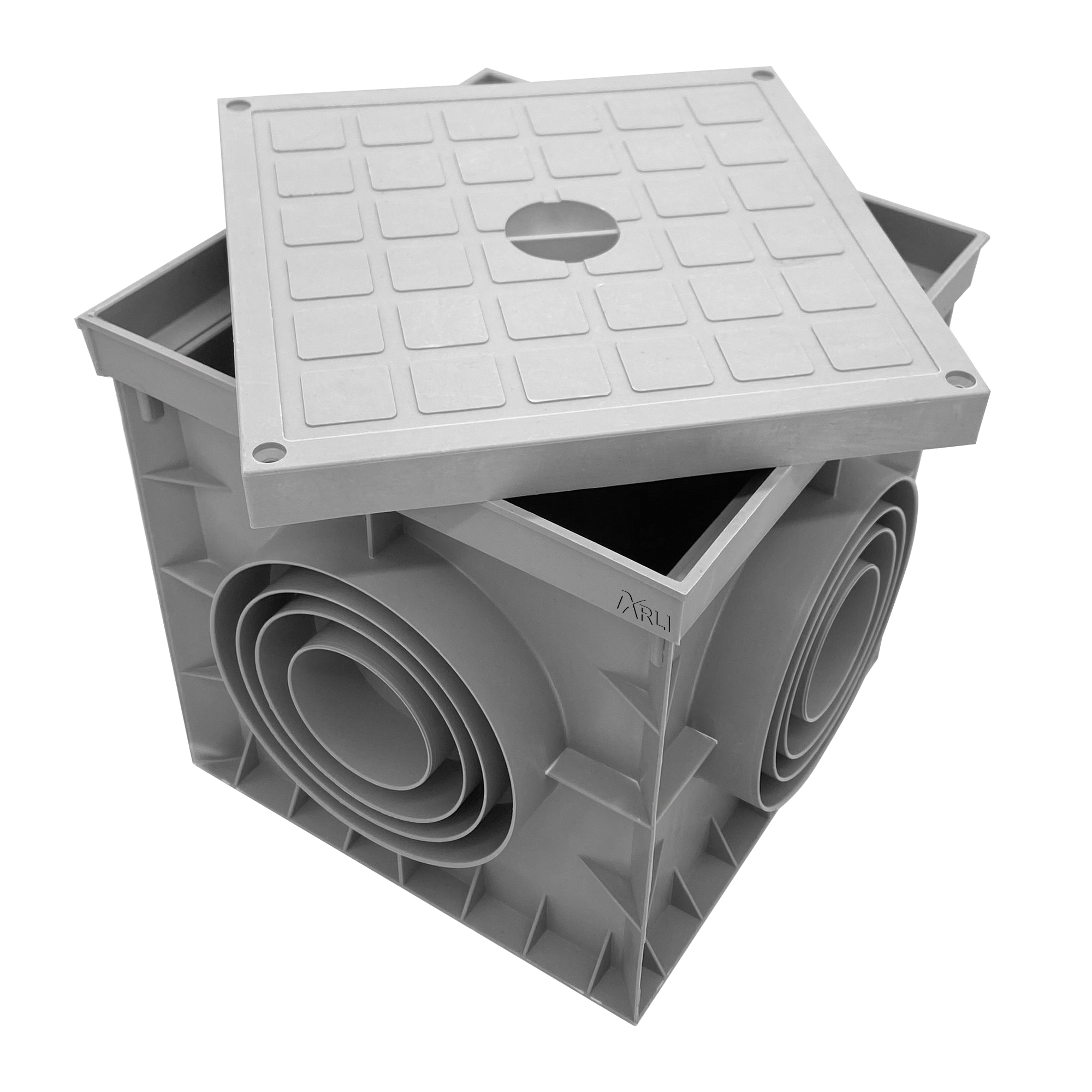 ARLI Pozzetto di ispezione 300 x 300 x 300 mm con coperchio