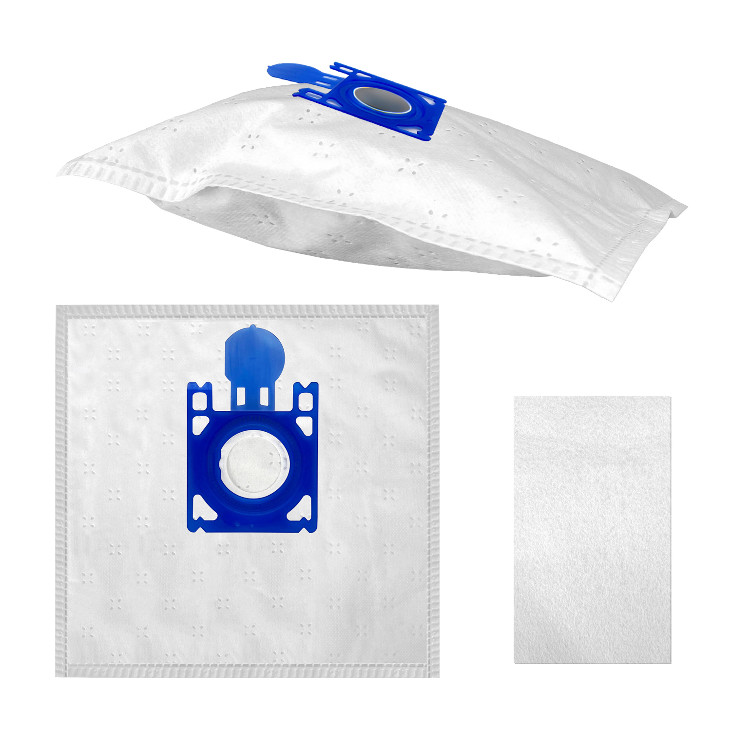 ARLI Sacchetti per aspirapolvere compatibili con Quigg serie BS 59 59/1 57/5 97/1 + filtro