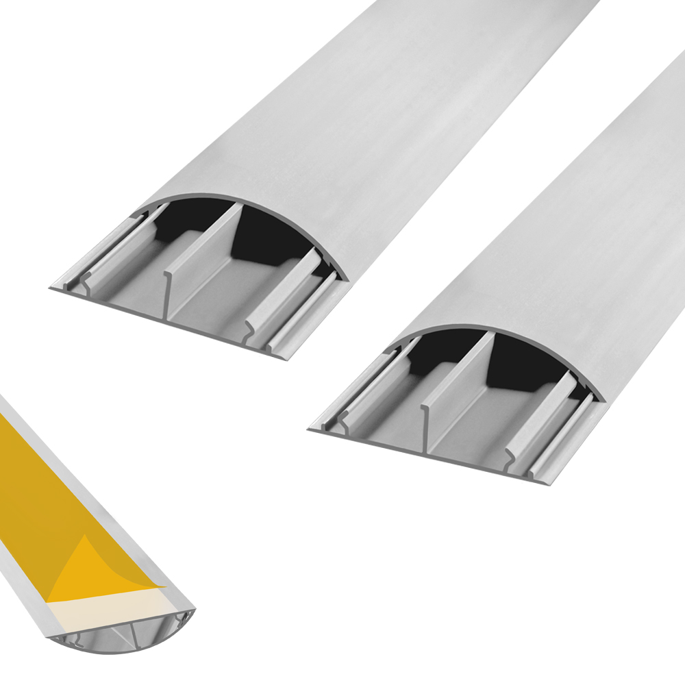 2x 1m Wand/Fussboden grau selbstklebend 70x20 mm Installationskanal selbstklebend TV Bodenlochung weiss weiß grau Wandmontage Deckenmontage kabel kanal kabelkanal elektroinstallation leiste 10x15mm 16x16mm 25x25mm 40x25mm schraubbar PVC Elektro Kanal 30x2