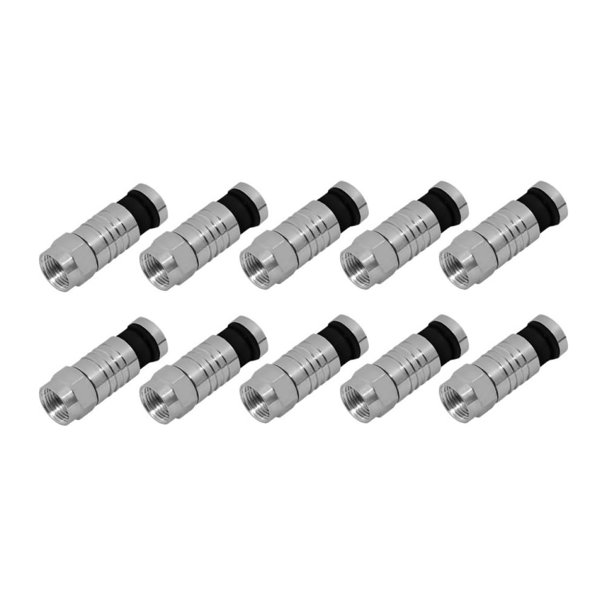 50m Koaxialkabel max. 135dB + Kompressionszange klein+ Abisolierer + 20x Stecker Kabel 135dB satelliten kabel digitaltauglich konfektionierte TV-Kabel DVB-S DVB-C DVB-T 4-fach 5fach schirmung meterware verlegekabel Adapter doppel schüssel 130db 120db 110d